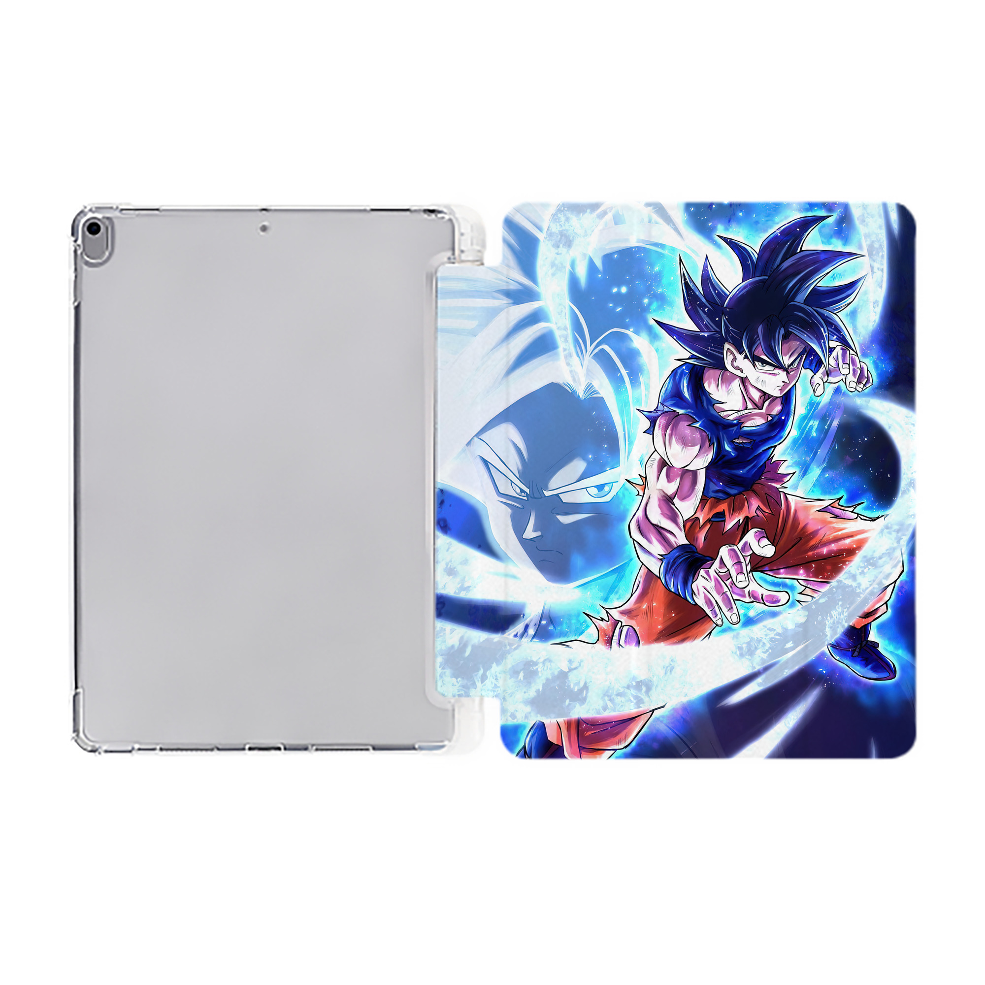 （画像用） ドラゴンボール DRAGON BALL IPad ケース ペン収納付き 三つ折りスタンド PUレザー×シリコン 対応機種9.5/10.5/10.9インチ